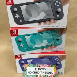 Nintendo Switch Lite New Game Console - Pay $1 today and pay the rest later -