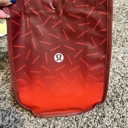 Red lululemon tote bag. Never used