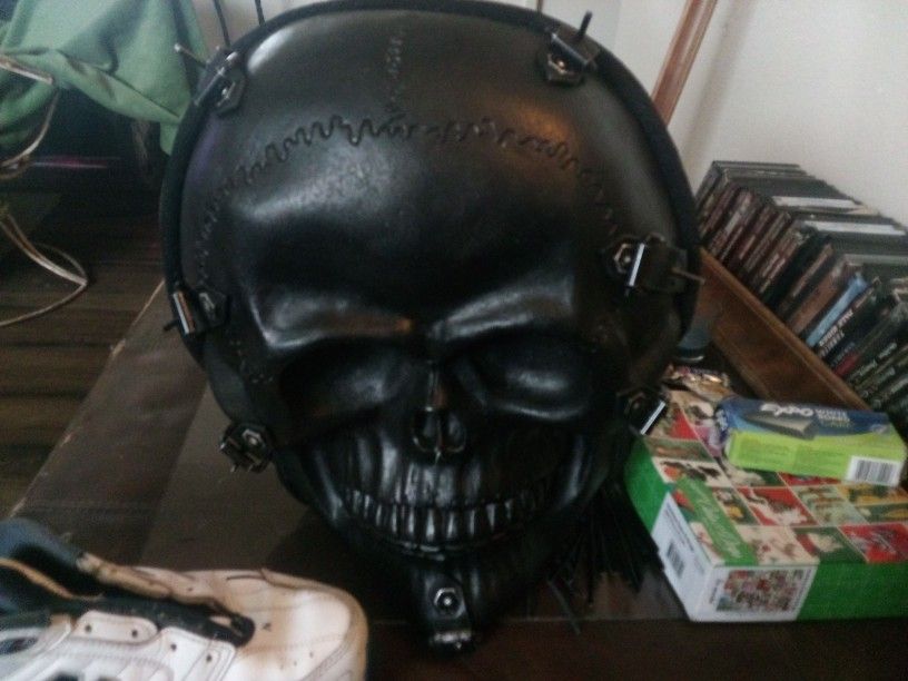 Leàther Skull Backpack