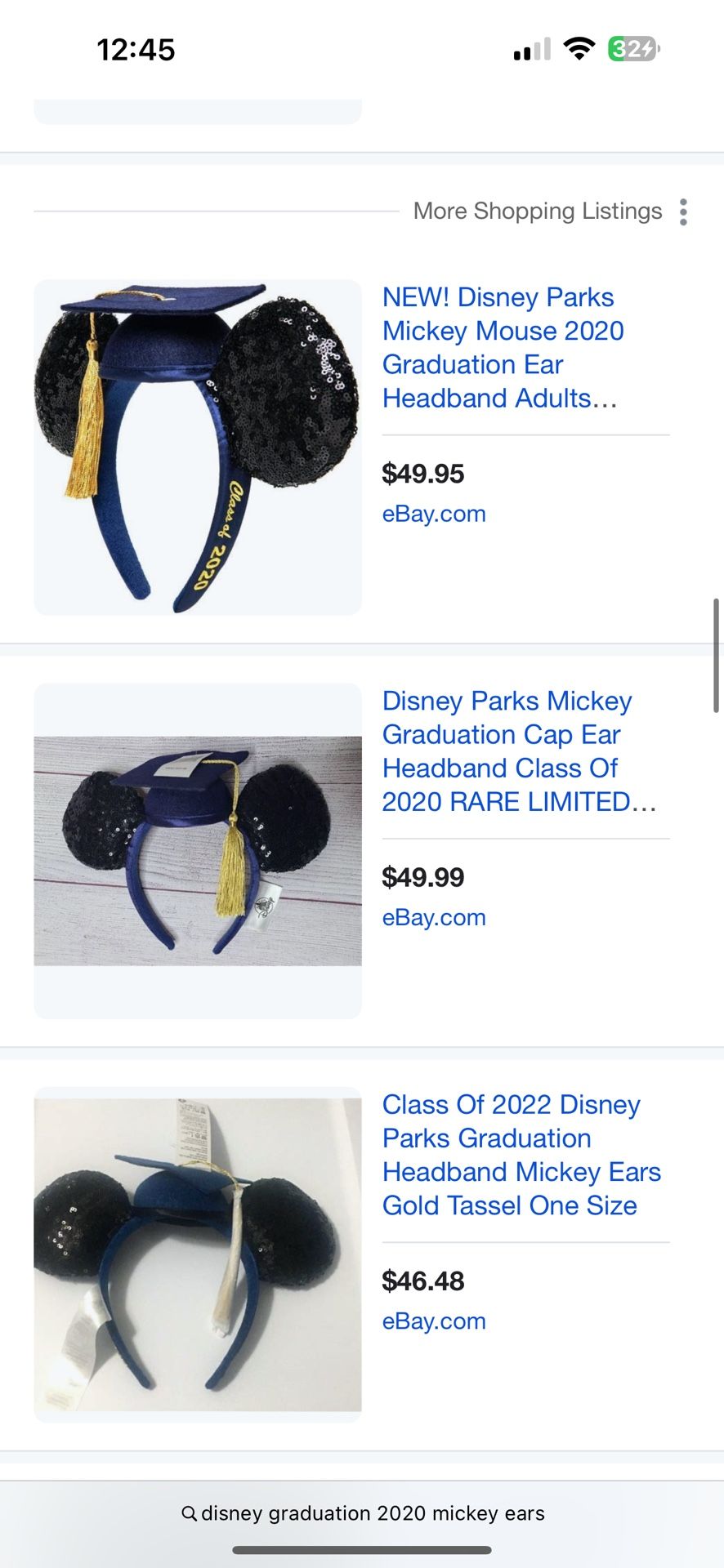 Disney 2020 Grad Mickey Ears