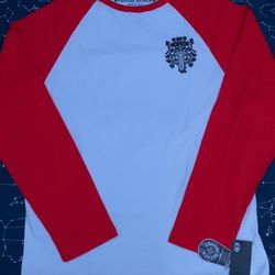 Large Chrome Hearts Dagger Baseball Shirt 