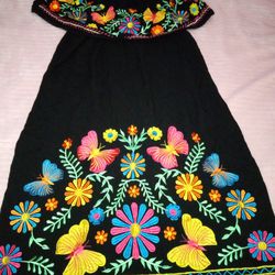 Mexican Dress Women's Size S/M 