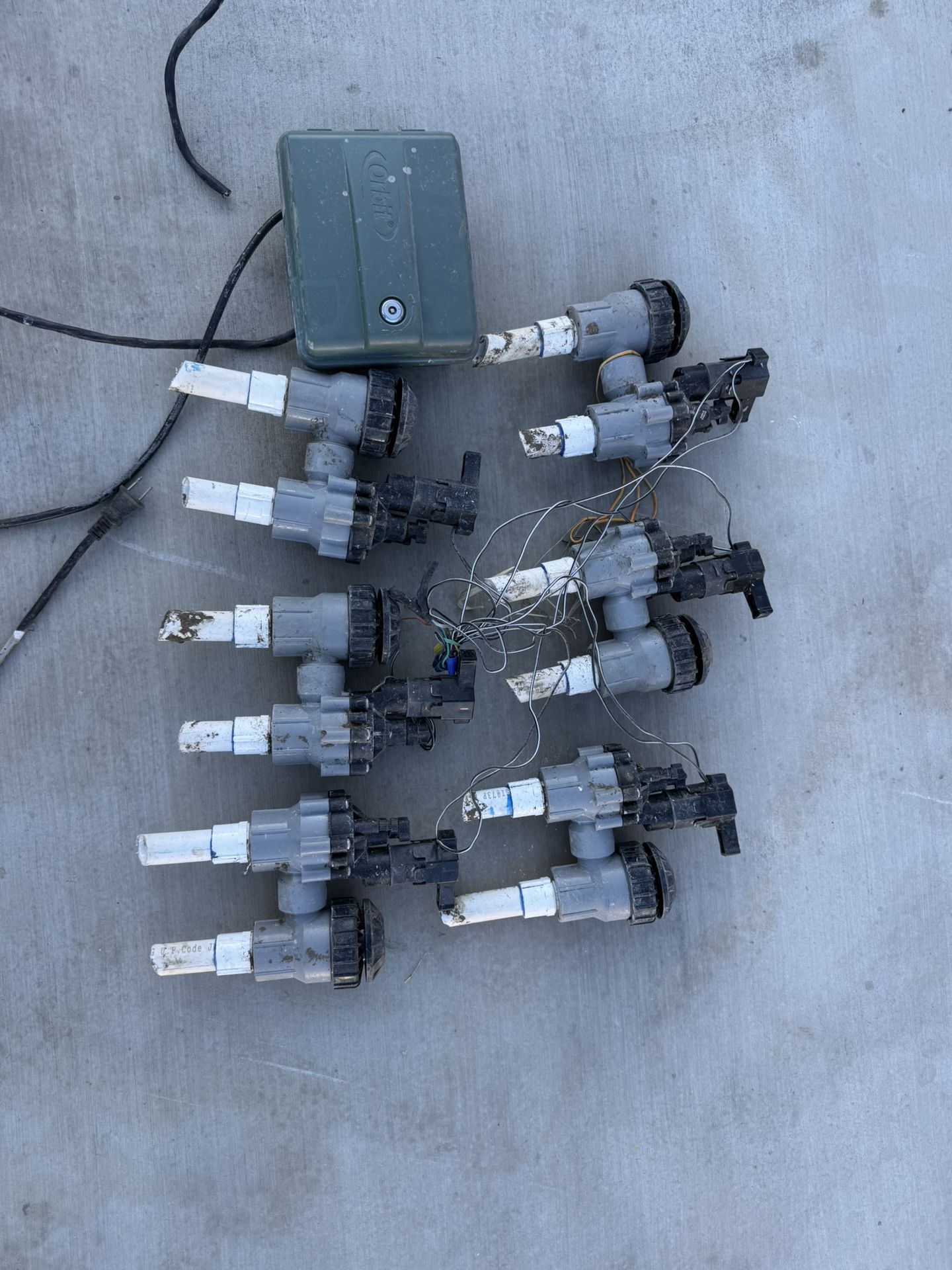 Orbit Sprinkler control Station With 5 RainBird Valves.
