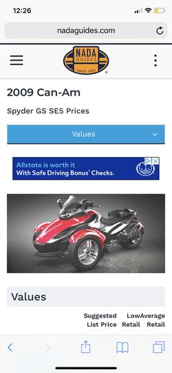 CAN-AM SPYDER RS -S SE5 , pascal