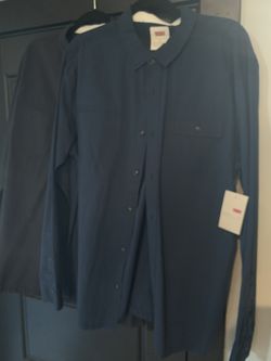 2 brand new LEVI LEVIS LEVI’s shirts XL