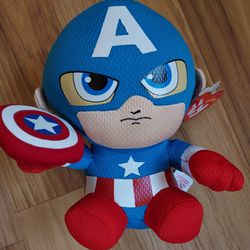 Ty Beanie Babies Captain America Marvel New With Tags 6"