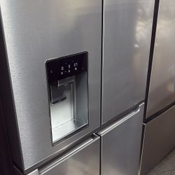 Whirlpool 36 Inch Counter Depth 4 Door Refrigerator with Ice Maker WRQC7836RZ