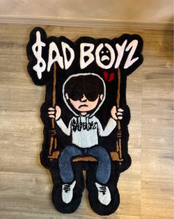 Sad boyz Junior H custom tufted rug