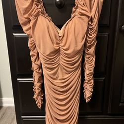 Tan Dress
