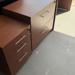 Desk And File Drawers