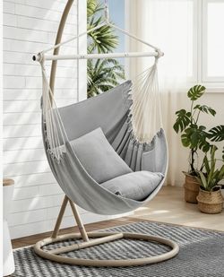 Gray Hammock Chair Stand