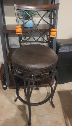 Set of counter height swivel  stools .