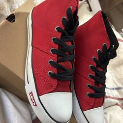 Levi's Hamilton Energy Red/Black Sneakers - Size 8.5
