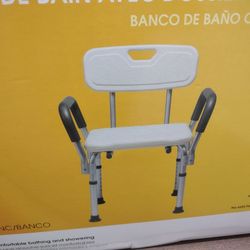 Guardian Shower/ Bath Chair w / Back, Arms & Adjustable Legs 