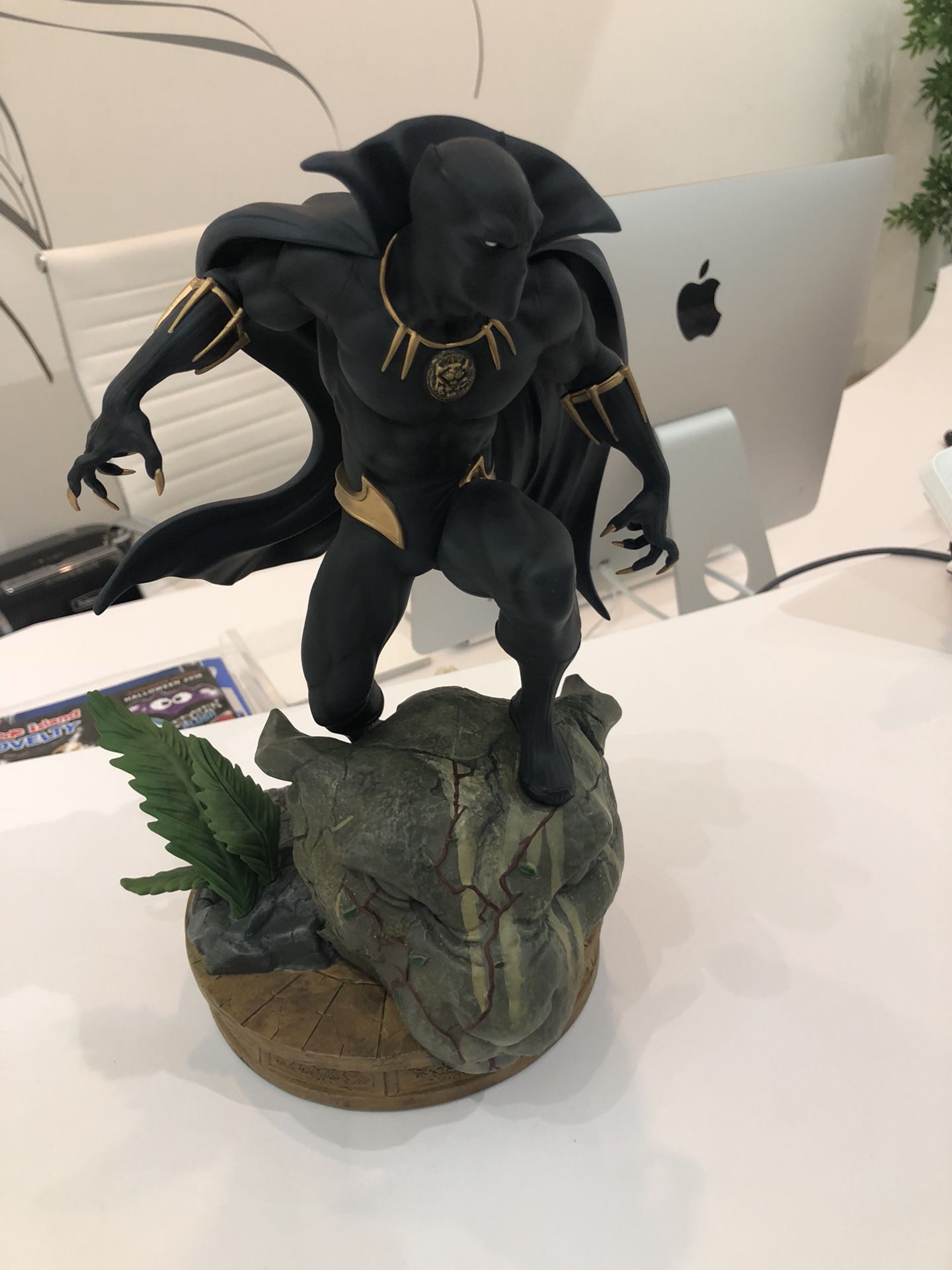 Black panther fine art statue kotobukiya marvel collection