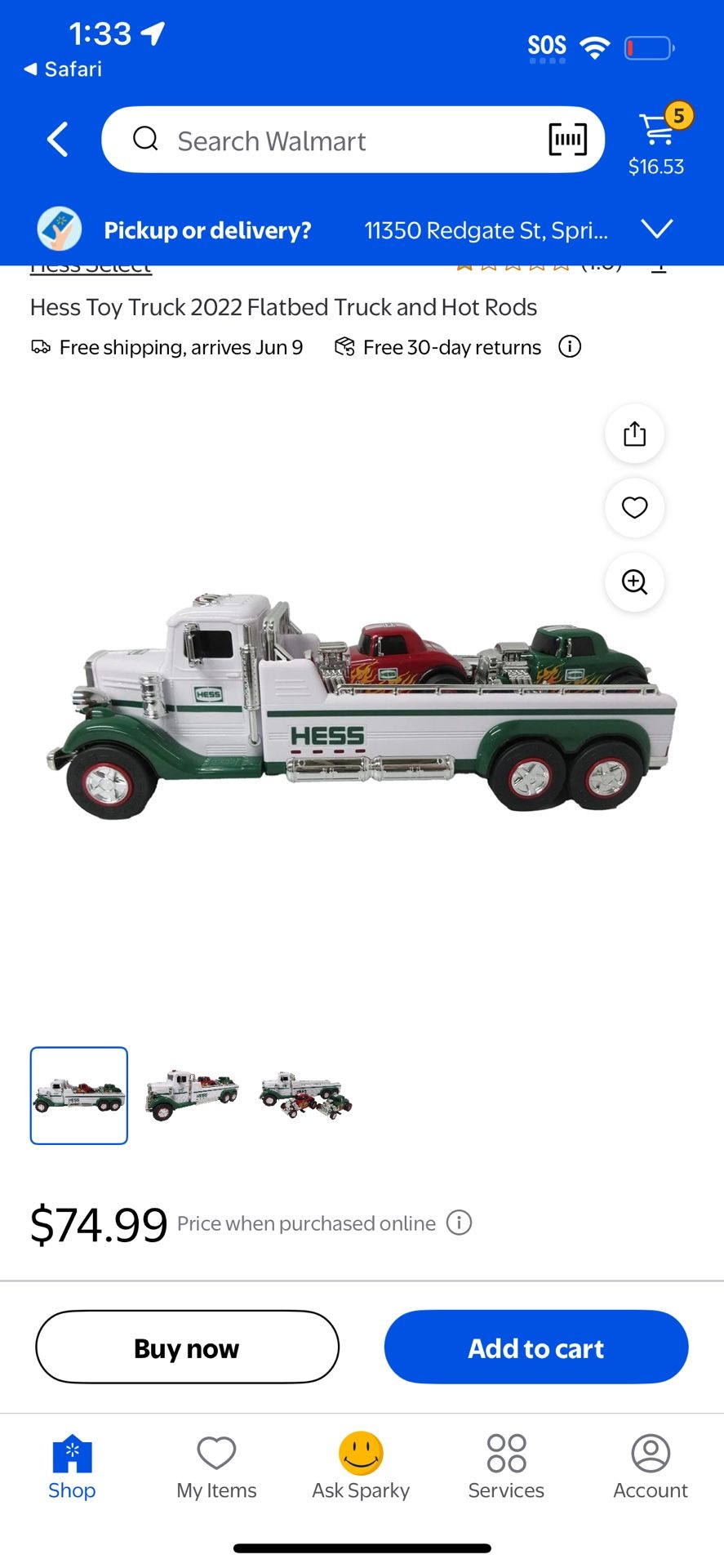 Hess Truck Collection Year 2022
