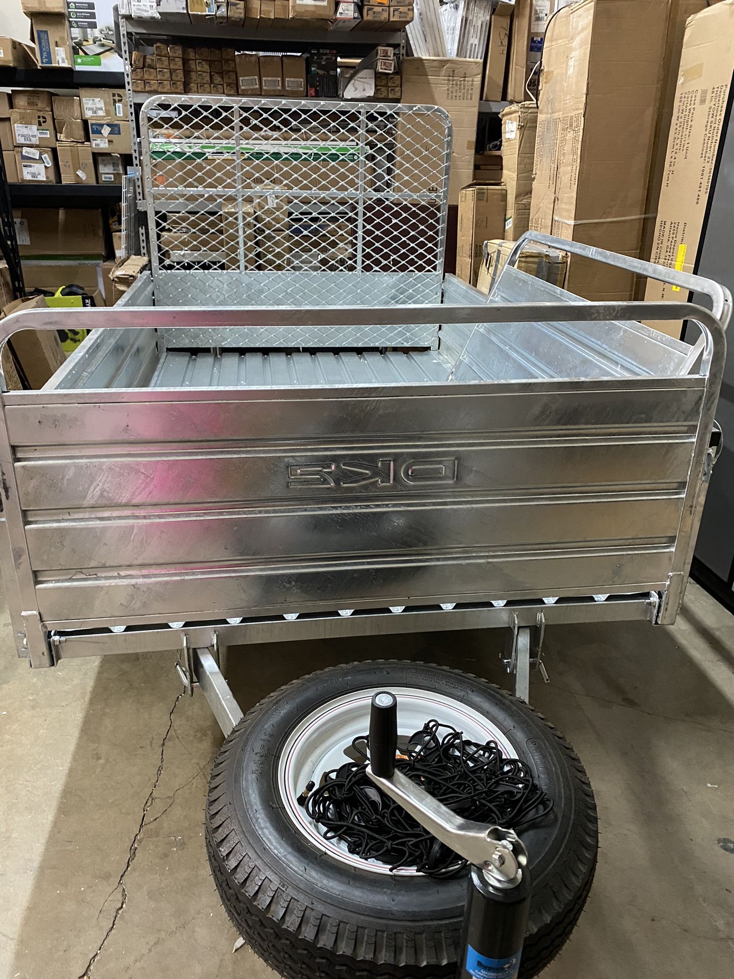 Dk2 1639 lbs payload capacity 4 5 ft x 7 5 ft galvanized steel