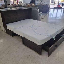 Solid Wood Queen Size Cabinet Beds Available 