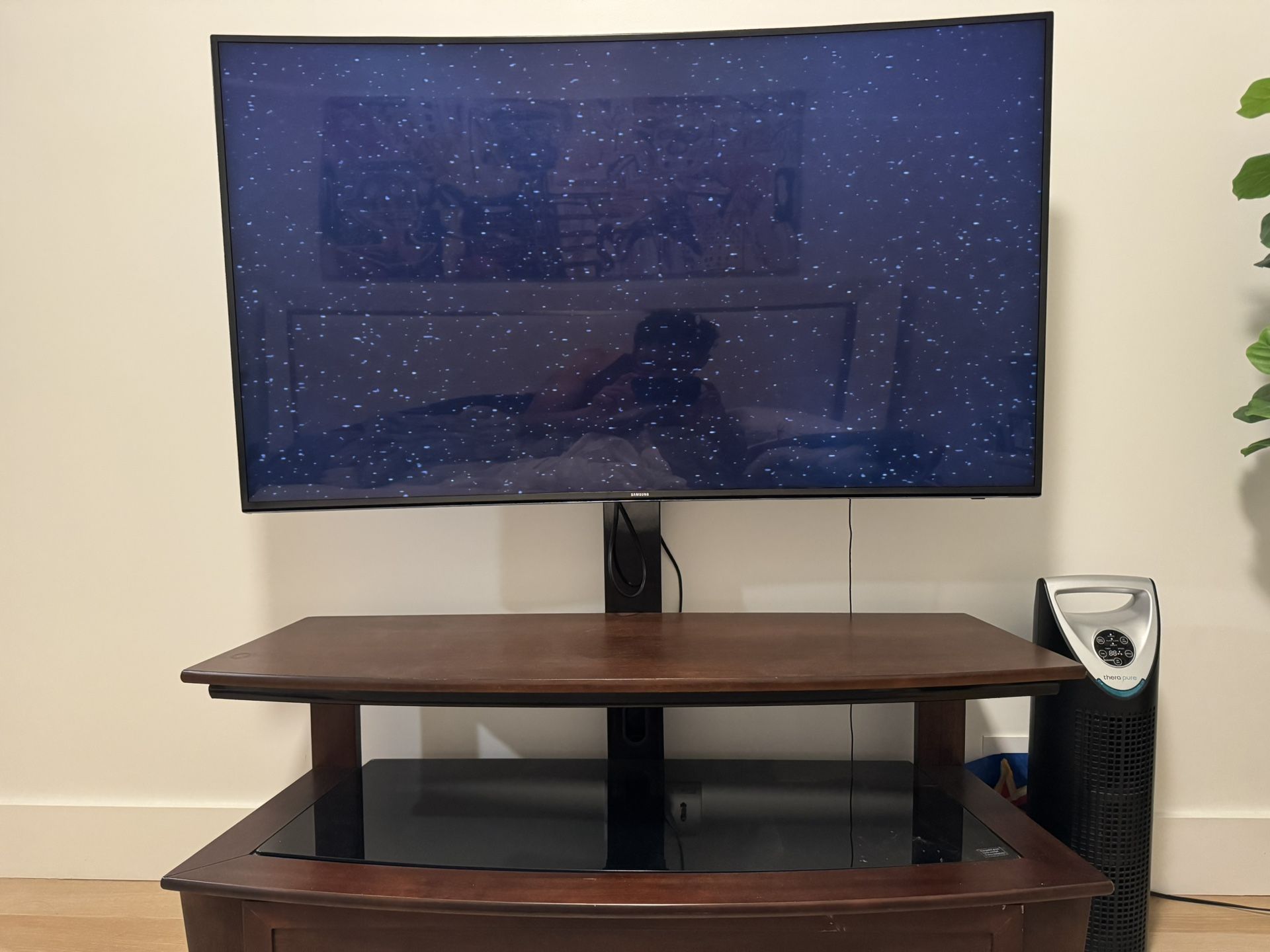 55” Samsung TV With Media Console