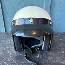 Biltwell Bobber Bonanza Helmet White Small 55-56 cm Vg Shape
