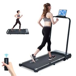 6.2 mph Foldable Walking pad Treadmill with Handle, Remote Control Exercise Equipment for Home Gym and Office Use, Under Desk Treadmill Easy to storag