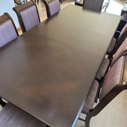 Dining Room Set With 8 Chairs And 18 In Extension 
