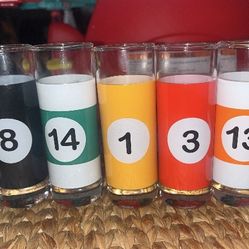 Billiards shot Glasses