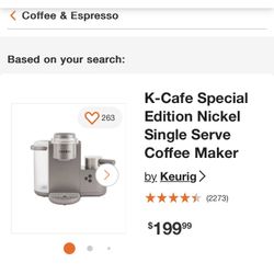 K-Café® Special Edition Single Serve Coffee Latte & Cappuccino Maker