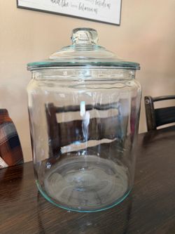 2 large glass jars