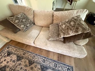 Ashley Sofa Couch Ottoman & Pillows