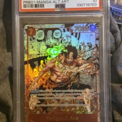 One Piece Portgas D Ace Manga **RARE ERROR SLAB**
