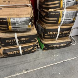 1400 lb Bulk Lot Huttig-Grip 16d 3-1/2” Cut Masonry Nails 28 Boxes - 50 pounds each - New