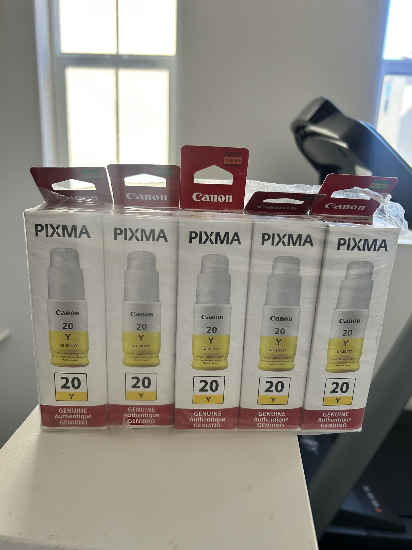 Yellow Cannon Printer Ink