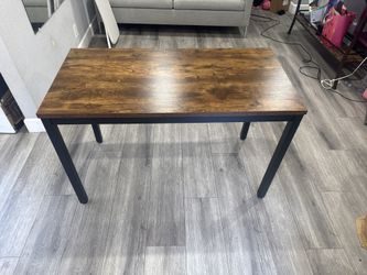 Wood & Black Table – $40 OBO – Must Go