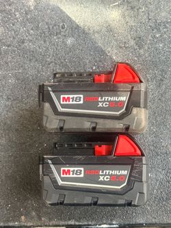 M18 18-Volt Lithium-Ion XC Extended Capacity 5.0 Ah Battery Pack (2-Pack)