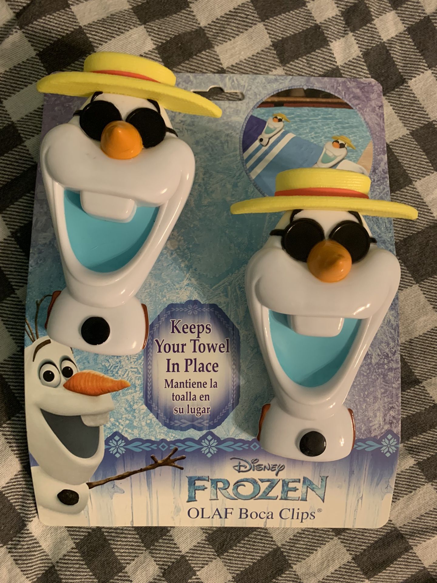 DISNEY FROZEN OLAF BOCA CLIPS FOR TOWEL