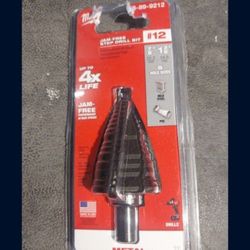 Milwaukee #12 Metal-Cutting Step Bit NEW