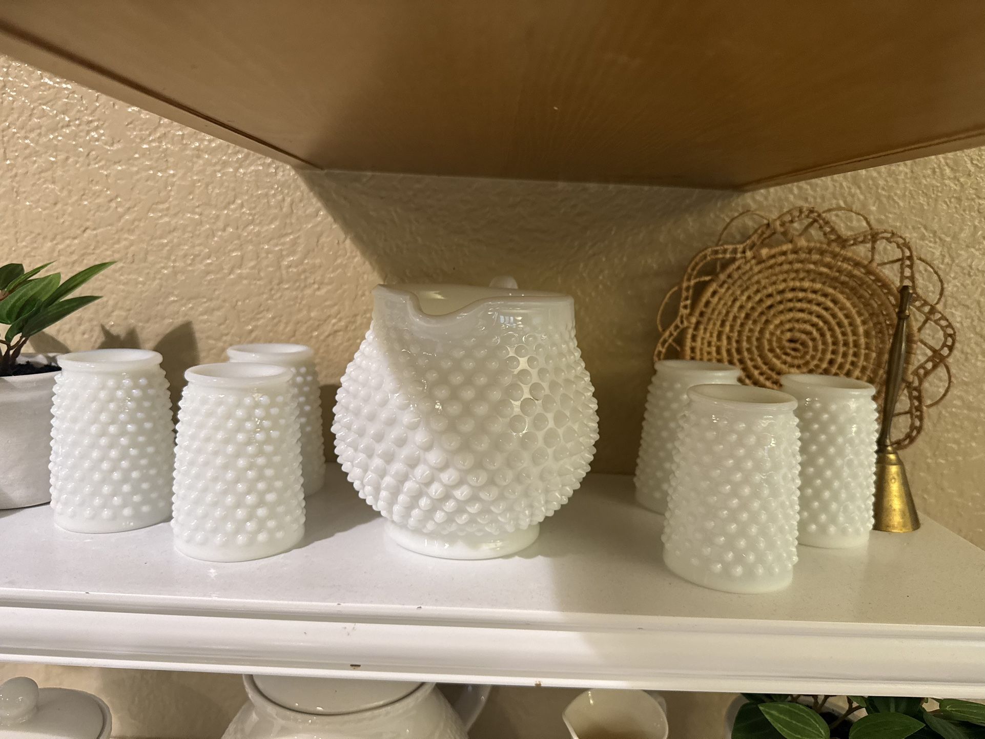 Anchor Hocking Hobnail Milk glass