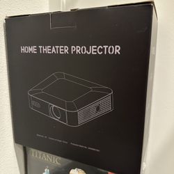 Thinnest 1.81" Smart Mini Projector with WiFi and Bluetooth, Auto Focus & Keystone Portable Outdoor Projector,