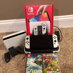OLED Model HEG-001 Handheld Console - 64GB - White 
