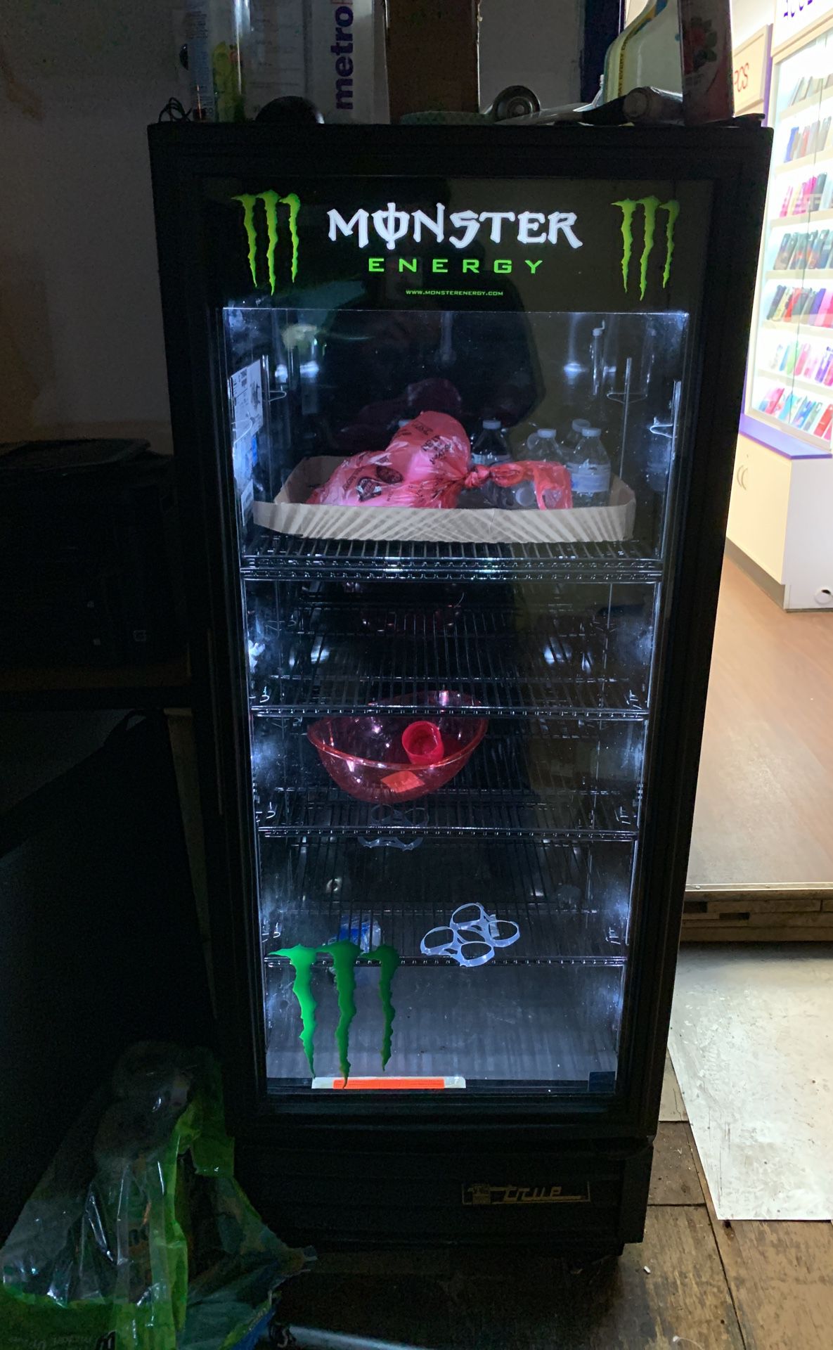 Like new monster energy refrigerator