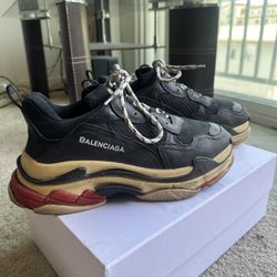 Balenciaga Triple S Black Red Bred