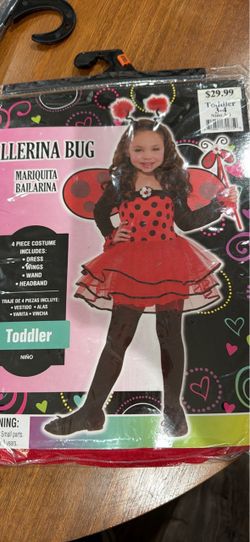 Ladybug toddler costume 3-4