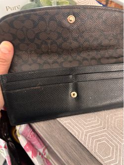 Coach black wallet