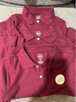 Polo pique burgandy