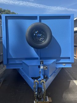 New 8x4x12 Scissor Lift Hydraulic Dump Tráiler Fully Loaded 💎