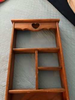 Wood Shelves With Coat Hangers 