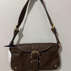 DOONEY & BOURKE BROWN PEBBLE LEATHER Purse