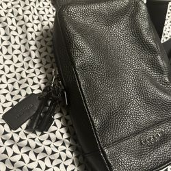 Leather coach bag