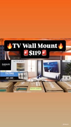 TV WALL MOUNT FITS 65"-140", TVS HOLDS UP TO 136 kg / 300 LBS